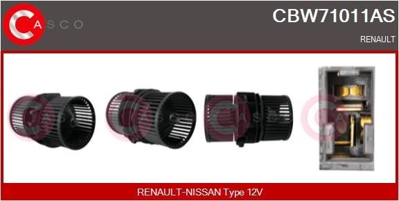 Original CBW71011AS CASCO Heater motor RENAULT