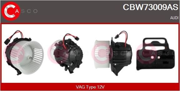 CASCO CBW73009AS Interior Blower for left-hand drive vehicles