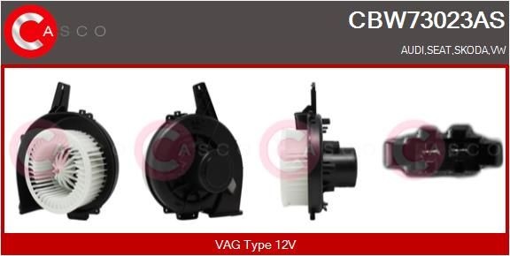 Heater blower CASCO for left-hand drive vehicles - CBW73023AS