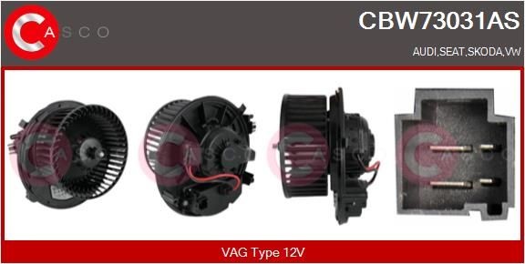 Blower motor CASCO for left-hand drive vehicles - CBW73031AS
