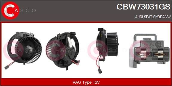 CASCO CBW73031GS Heater blower motor VW Passat B8 3G Saloon 1.4 GTE Hybrid 218 hp Petrol/Electric 2018 price