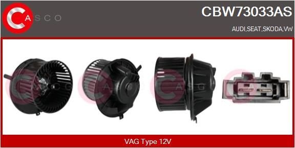 Audi A4 Motor blower 13975439 CASCO CBW73033AS online buy