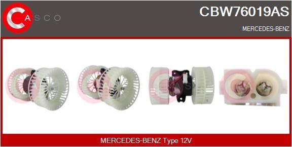 Original CBW76019AS CASCO Heater fan motor MERCEDES-BENZ