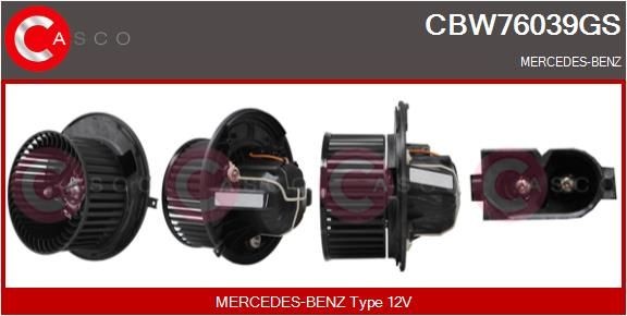 Original CASCO Heater blower motor CBW76039GS for MERCEDES-BENZ A-Class