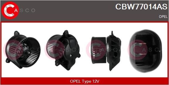 CBW77014AS CASCO Heater blower motor DACIA for left-hand drive vehicles