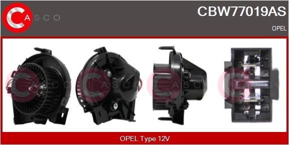 Opel ASTRA Cabin blower 13975570 CASCO CBW77019AS online buy