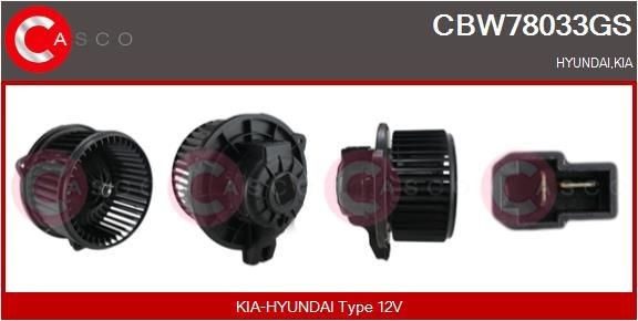 CBW78033GS CASCO Heater blower motor DACIA for left-hand drive vehicles