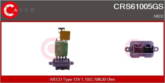 CASCO CRS61005GS Blower motor resistor IVECO experience and price