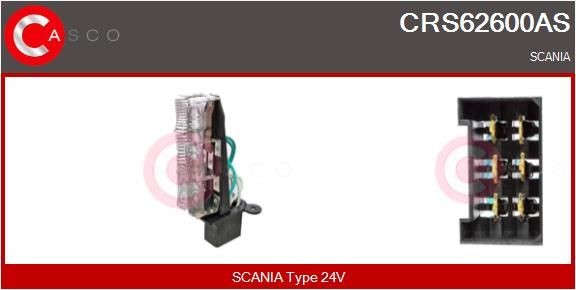 CASCO CRS62600AS Blower motor resistor 1 738 098