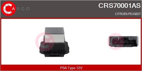 CASCO Voltage: 12V Resistor, interior blower CRS70001AS buy