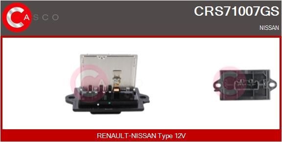 Original CRS71007GS CASCO Blower motor resistor NISSAN