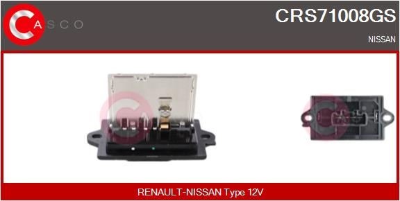 CRS71008GS CASCO Blower motor resistor NISSAN