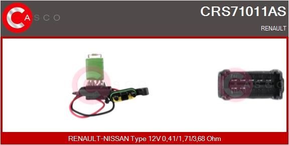 CASCO CRS71011AS Blower motor resistor RENAULT Megane II Saloon (LM) 1.9 dCi 131 hp Diesel 2015 price