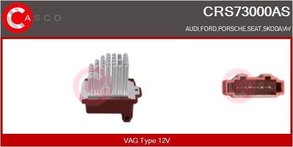 Ford TRANSIT Blower motor resistor 13976046 CASCO CRS73000AS online buy