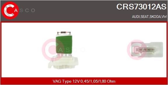 Volkswagen TRANSPORTER Heater blower motor resistor 13976057 CASCO CRS73012AS online buy