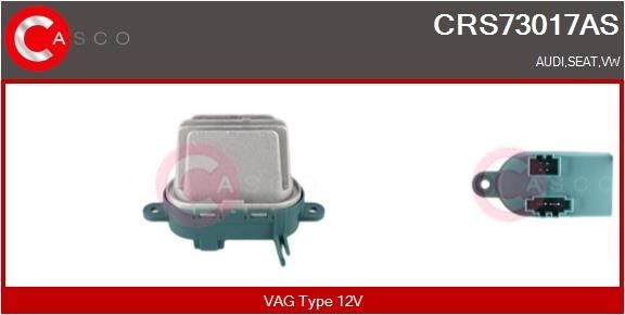 Volkswagen TRANSPORTER Heater fan resistor 13976061 CASCO CRS73017AS online buy