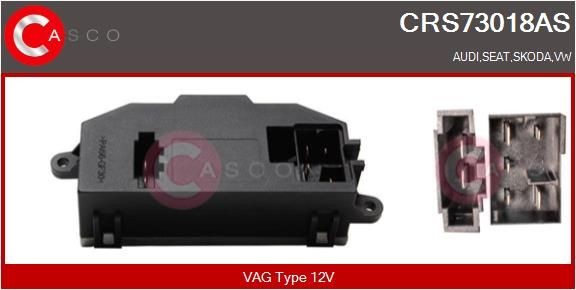 Volkswagen TRANSPORTER Resistor, interior blower 13976062 CASCO CRS73018AS online buy