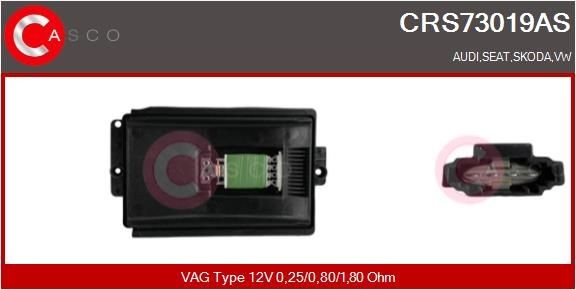 Audi A3 Heater fan resistor 13976063 CASCO CRS73019AS online buy