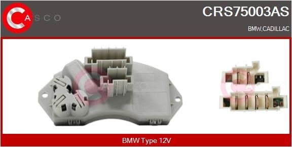 CASCO CRS75003AS Blower motor resistor BMW E90 320 d 177 hp Diesel 2007 price