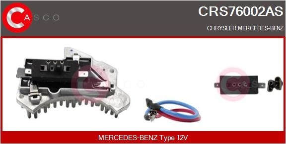 Original CRS76002AS CASCO Blower motor resistor MERCEDES-BENZ
