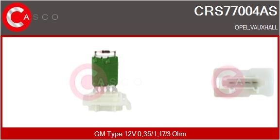Great value for money - CASCO Blower motor resistor CRS77004AS