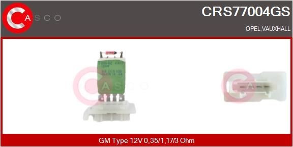 Opel INSIGNIA Blower motor resistor 13976115 CASCO CRS77004GS online buy