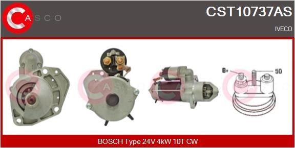 CASCO 24V, 4kW, Zähnez.: 10, CPS0146, Ø 89 mm Anlasser CST10737AS kaufen
