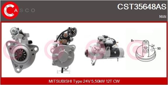 CASCO CST35648AS Starter motor 51.26201.7226