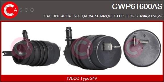 Mercedes E-Class Windshield washer pump 13976518 CASCO CWP61600AS online buy