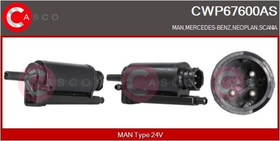 CASCO AS CWP67600AS Water Pump, window cleaning A 000 869 40 21