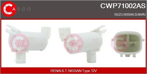 Screen wash pump CASCO AS 12V - CWP71002AS