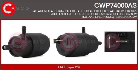 CASCO AS CWP74000AS Water Pump, window cleaning 6166 1368 585