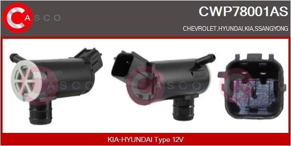 Chevrolet Water Pump, window cleaning CASCO CWP78001AS at a good price