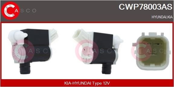 Kia Water Pump, window cleaning CASCO CWP78003AS at a good price