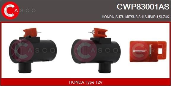 CWP83001AS CASCO Washer pump HONDA 12V