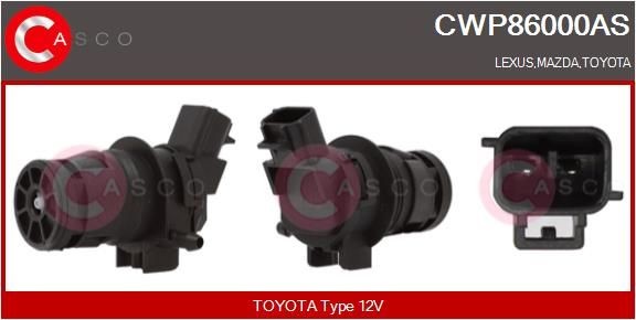CASCO CWP86000AS MAZDA Water pump, window cleaning