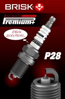 P28 Iridium Premium+ BRISK 1972 Spark plug 9091901212