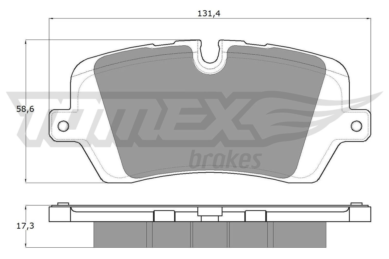18-34 TOMEX brakes TX18-34 Brake pad set LR162042
