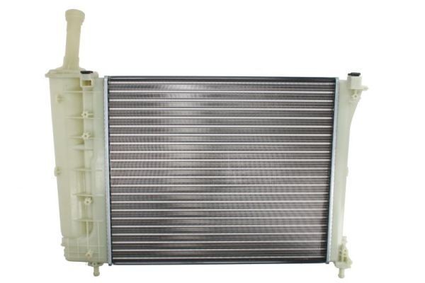 THERMOTEC D7F053TT Engine radiator Aluminium, Aluminium, for vehicles with/without air conditioning, 477 x 415 x 23 mm, Manual Transmission, Mechanically jointed cooling fins