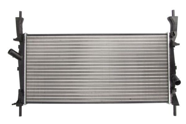 Radiator, engine cooling THERMOTEC Aluminium, Aluminium, for vehicles with air conditioning, 770 x 378 x 23 mm, Manual Transmission, Brazed cooling fins - D7G037TT