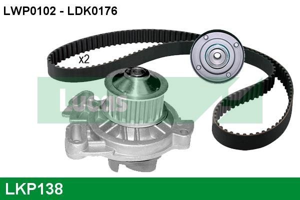 LUCAS LKP138 Timing belt deflection pulley 069.109.243B