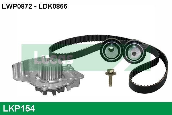 Original LKP154 LUCAS Drive belt kit PEUGEOT