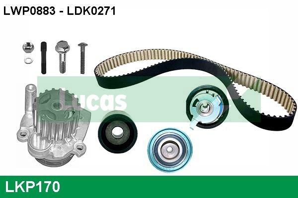 LUCAS LKP170 Timing belt deflection pulley 58109244