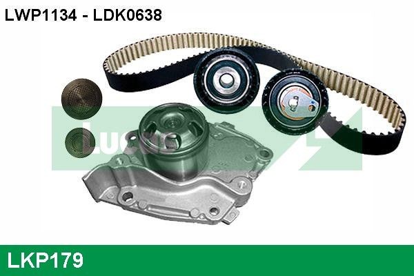 LUCAS LKP179 Water pump and timing belt kit 82 00 542 739