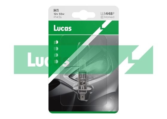 LUCAS Version: Single Clam, Standard H1 12V 55W P14.5s, transparent High beam bulb LLB448P buy