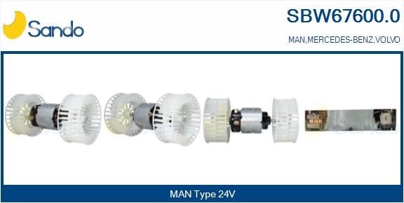 SANDO SBW67600.0 Heater blower motor 3 090 909