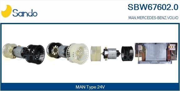 SANDO SBW67602.0 Heater blower motor 8 157 216