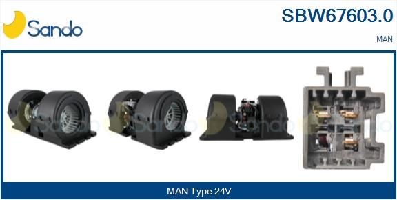 SANDO SBW67603.0 Heater blower motor 81.61930-6086