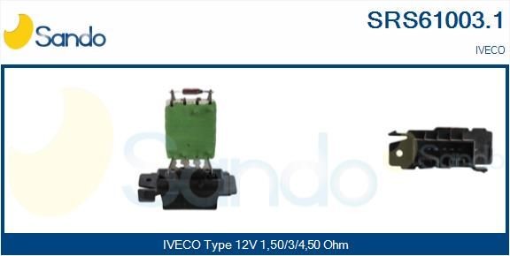 SANDO SRS61003.1 Gebläsewiderstand für IVECO EuroCargo I-III LKW in Original Qualität