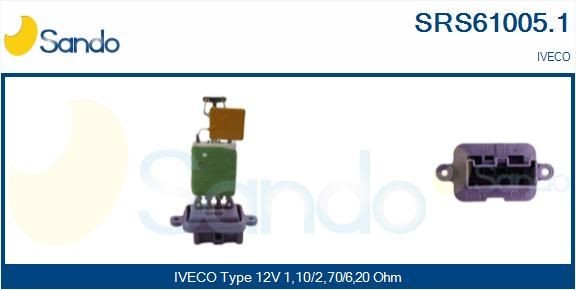 SANDO SRS61005.1 Gebläsewiderstand für IVECO Stralis LKW in Original Qualität